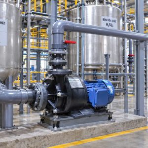 Bơm hoá chất đầu nhựa cao cấp Maro