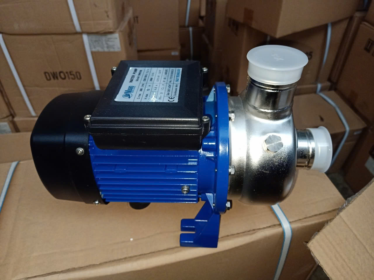 Bơm ly tâm cánh inox hút nước thải 1hp Maro DWO100 1 Bơm ly tâm inox cánh hở hút nước thải Maro